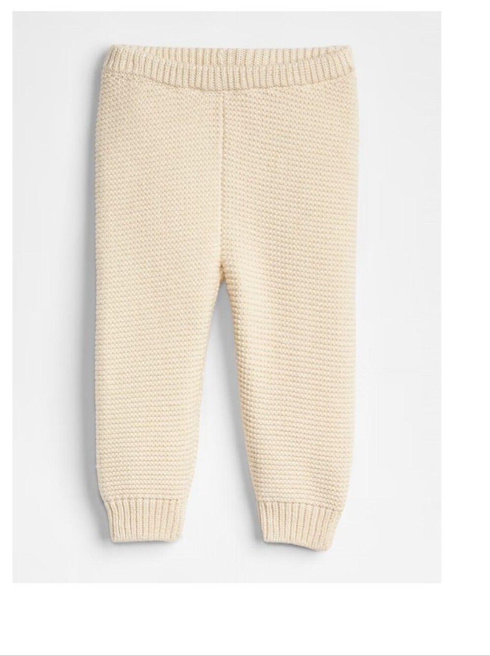 Gap Baby Crochet Cream Knit Cotton Baby Pants Size 6-12 Months